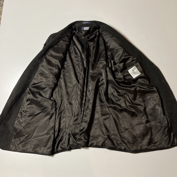 Austin Reed Pure New Wool Blazer 50R Charcoal Sport Coat Soft Union Made Jacket - Picture 3 of 11